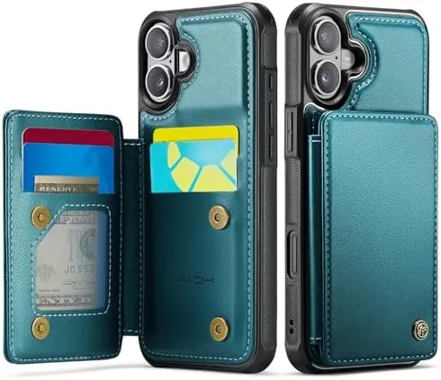 Vinich for iPhone 17 Wallet Case with Card Holder, Bluish Green | RFID Blocking Review: Tested and Rated