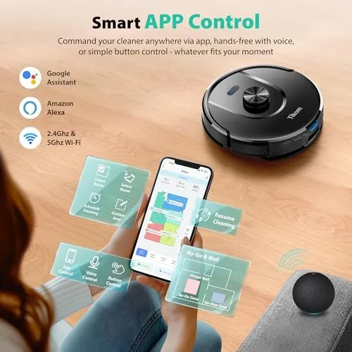 Testing the Tikom Robot Vacuum and Mop, Robotic Vacuum Cleaner with Self-Emptying over two weeks