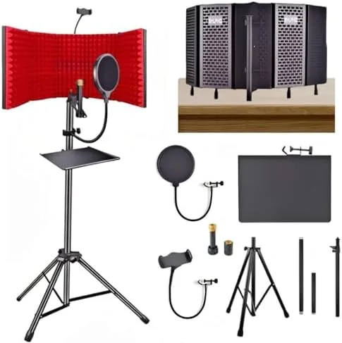 SYLPHID Microphone Isolation Shield with Pop Filter & Stand and Phone Clip, Foldable Triple Review: Tested and Rated