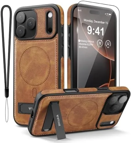 WTCASE Magnetic for iPhone 17 Pro Max Leather Case,Built-in Invisible Stand [Compatible with Magsafe] Review: Tested and Rated