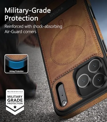 Testing the WTCASE Magnetic for iPhone 17 Pro Max Leather Case,Built-in Invisible over two weeks