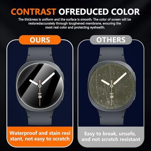 The Suoman 4-Pack for Samsung Galaxy Watch 9/8 44mm Screen Protector compared in context