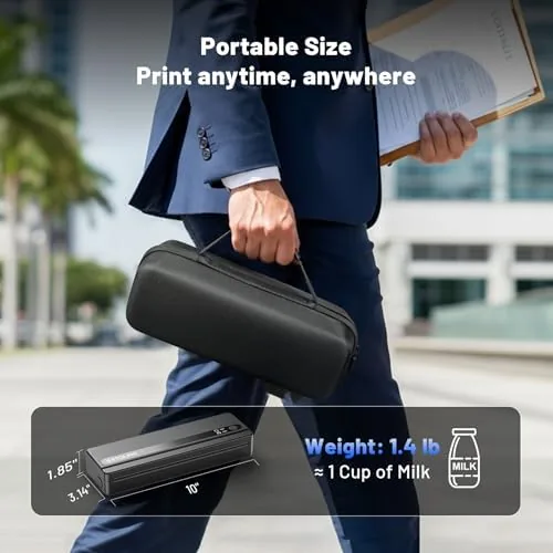 Testing the Portable Wireless Printer for Travel, Inkless Thermal Printer 2600mAh | over two weeks