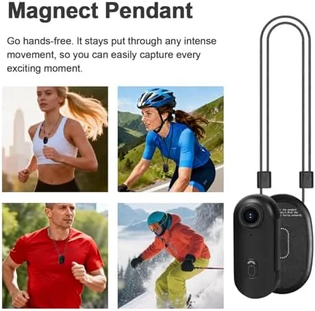 Another view of the 4K 128GB Thumb Action Camera, Hands-Free Magnetic POV Sports Cam