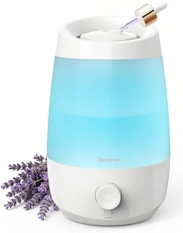 BREEZOME 2.5L Top Fill Humidifier for Bedroom 250ml/h Mist 25hrs Runtime | Ultrasonic Humidifiers Review: Tested and Rated