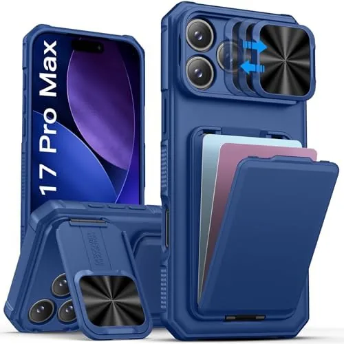 SSLOTSCASE for iPhone 17 Pro Max Case with Stand & Credit Card Holder, Blue Review: Tested and Rated