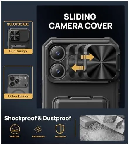 Another view of the SSLOTSCASE for iPhone 17 Pro Max Case with Card Holder