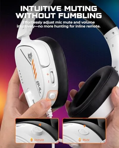 The headset being used with a PS5 controller and a Nintendo Switch in handheld mode
