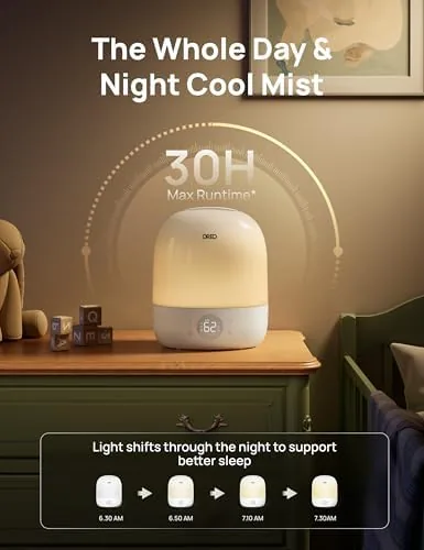 The DREO Smart Humidifiers for Bedroom Baby, 30H & 28dB for in real use
