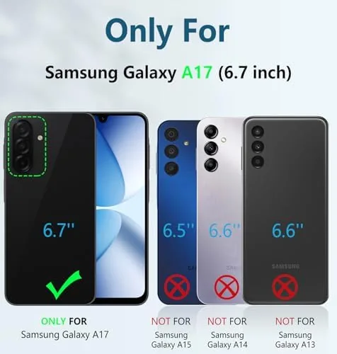Close look at the FNTCASE for Samsung Galaxy A17-5G Phone Case with Built-in Screen build quality