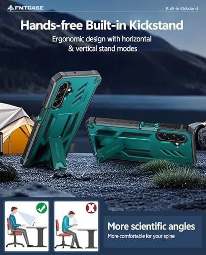 Another view of the FNTCASE for Samsung Galaxy A17-5G Phone Case with Built-in Screen