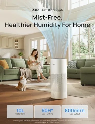 Close look at the DREO Smart Evaporative Humidifier for Large Room up to 1000ft² build quality