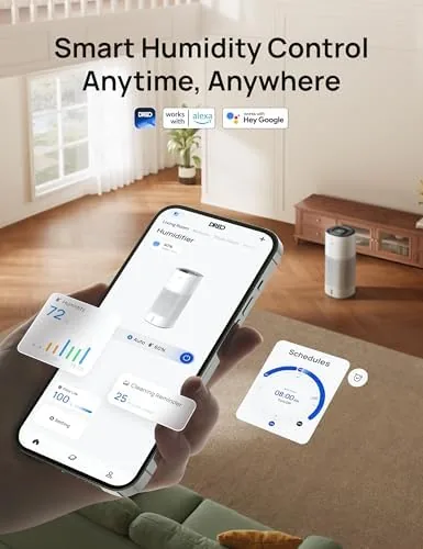 The DREO Smart Evaporative Humidifier for Large Room up to 1000ft² compared in context