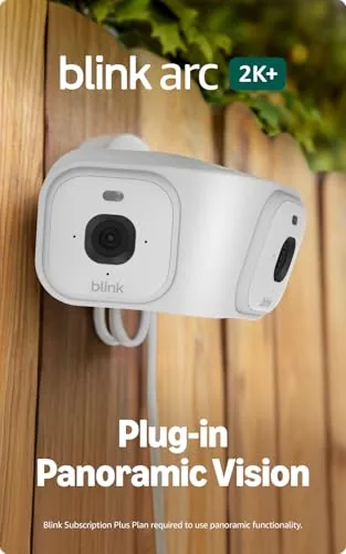 The Blink Arc ,  Plug-in Panoramic Vision [Plus Subscription required], 180° compared in context