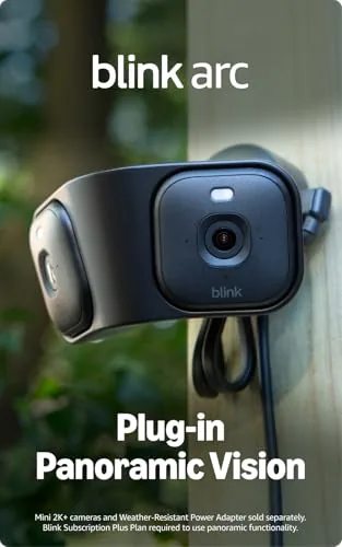 Testing the Blink Arc ,  Plug-in Panoramic Vision [Plus Subscription required], 180° over two weeks