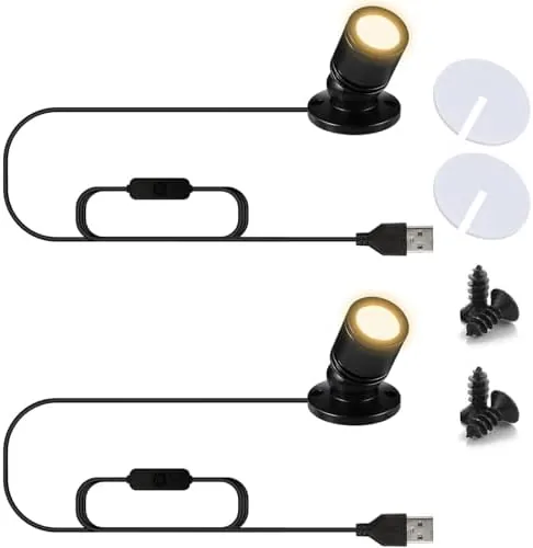 USB Powered Mini Spotlights for Displays 2-Pack - 5V Small LED Spot Lights Indoor Review: Tested and Rated