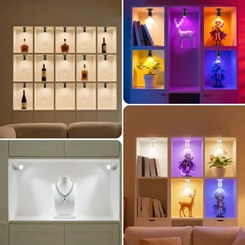 The USB Powered Mini Spotlights for Displays 2-Pack ,  5V Small compared in context