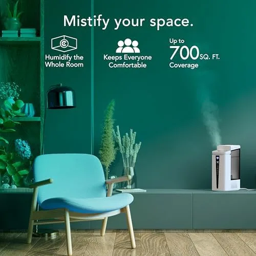 Close look at the Vornado MISTIC 6 Whole Room Ultrasonic Humidifier, Top-Fill, Aromatherapy, 1.5-Gallon build quality