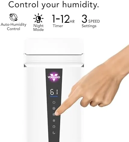 Another view of the Vornado MISTIC 6 Whole Room Ultrasonic Humidifier, Top-Fill, Aromatherapy, 1.5-Gallon
