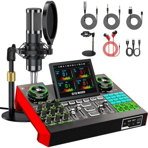 Overview of the TENLAMP G10 Creator Audio Mixer Bundle with Microphone for Streaming