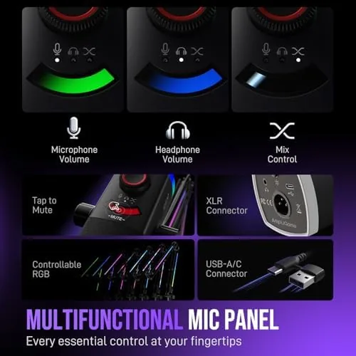 AM8PROT microphone compared with a basic USB condenser