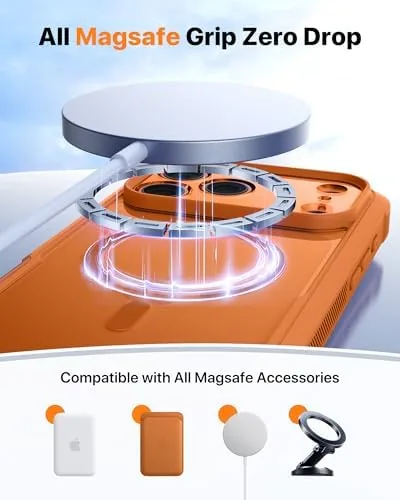 The Diaclara case on a MagSafe charger showing correct alignment