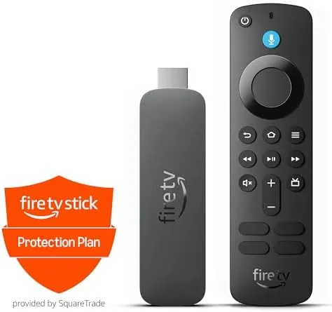 The Fire TV Stick 4K Select with its Alexa Voice Remote side by side