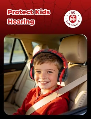 Close look at the iClever HS19S Kids Headphones for School, Over-Ear for Toddler Boys build quality