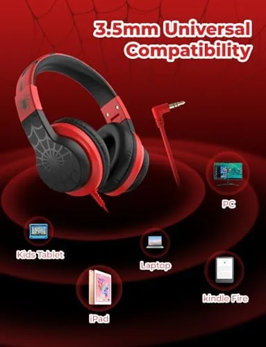 Another view of the iClever HS19S Kids Headphones for School, Over-Ear for Toddler Boys