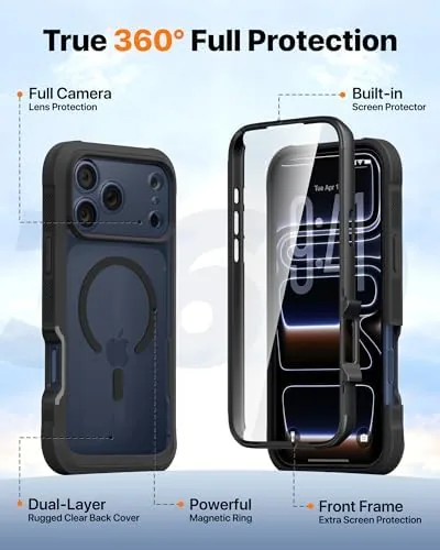 Close look at the Diaclara Magnetic Designed for iPhone 17 Pro Max Case Full build quality