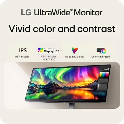 Detail shot of the LG 34U530A-W 34-inch UltraWide WFHD (2560 x 1080) IPS Wide features