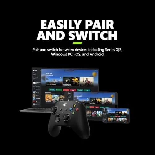 The Xbox Wireless Controller 2025 resting on a desk beside a PC