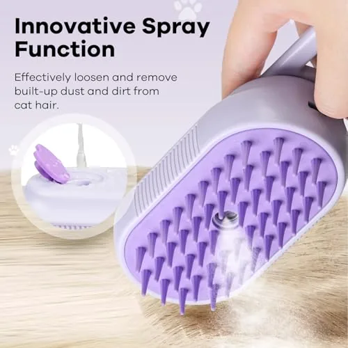 The foldable handle folded flat with the brush next to a charging cable