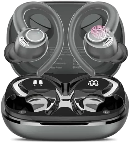 Overview of the Wireless Earbuds, Bluetooth 5.4 Headphones Sport Over Ear Buds With