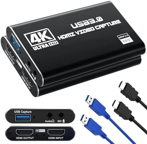 Guermok USB 3.0 HDMI Capture Card, 1080P 60FPS & 2K30 Video Capture Device | Review: Tested and Rated