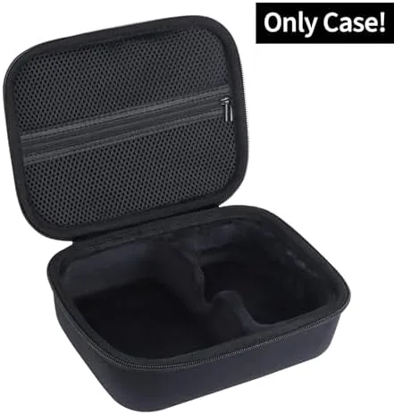 The open case showing the molded foam cutouts for the drone and controller