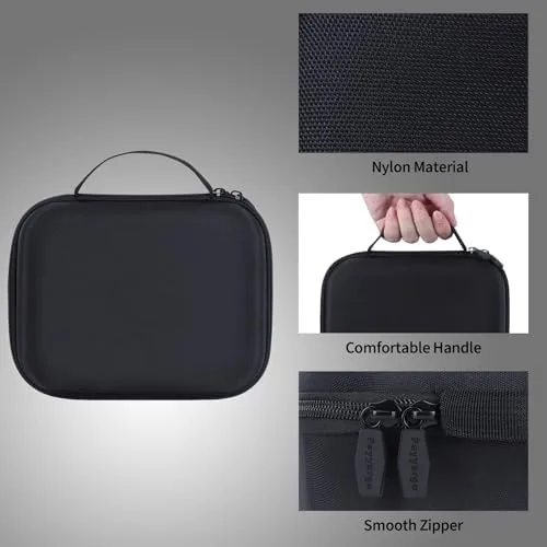 The hard shell case compared with a soft bag and the original retail box