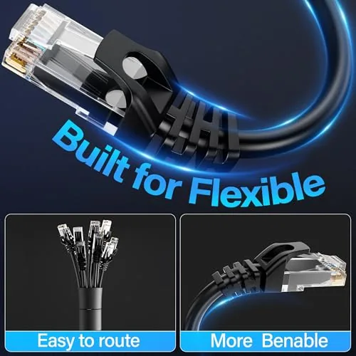 The Cat6 Ethernet Cable 10Gbps 50 ft, UTP Ethernet Cable Cat in real use