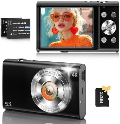Overview of the Digital Camera, 4K Vlogging Camera for YouTube Autofocus Cameras for