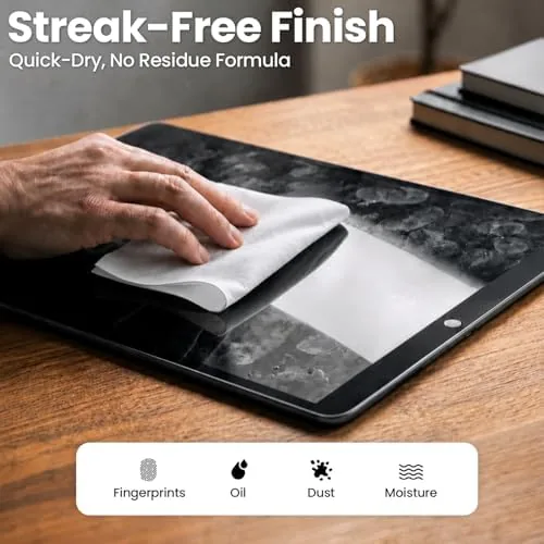 The EVEO Screen Wipes (150 Pack) - Electronic Wipes, Computer Screen in real use
