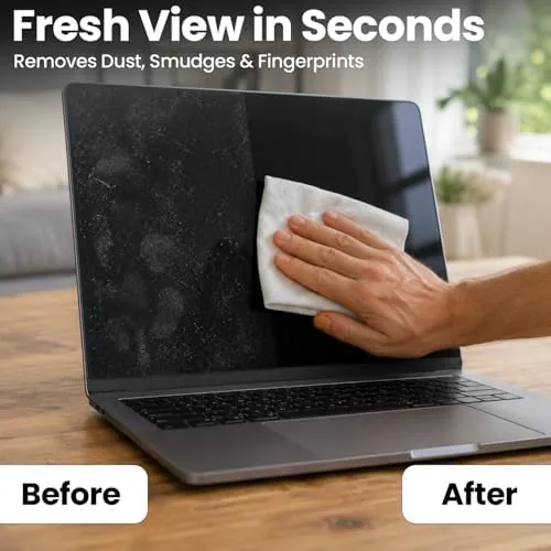 Another view of the EVEO Screen Wipes (150 Pack) - Electronic Wipes, Computer Screen