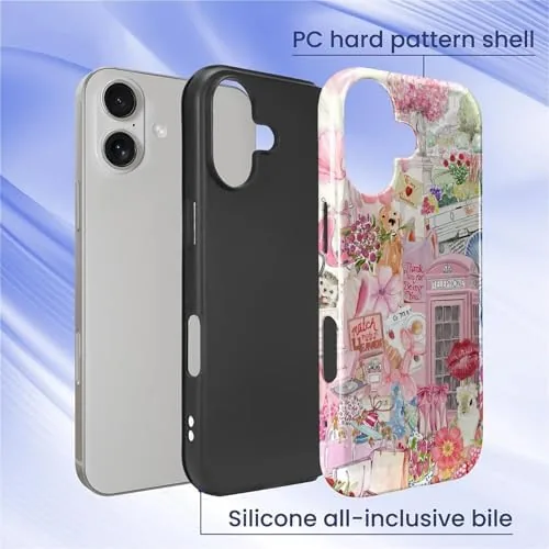 Close look at the DAIZAG Case for iPhone 17,Mixed 2 Layer Design Shockproof Soft build quality