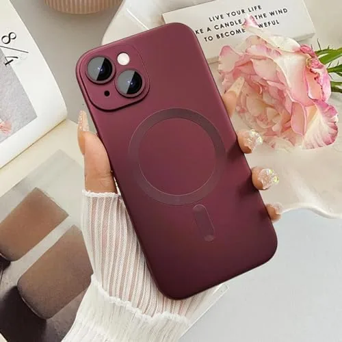 The ankofave Magnetic Case for iPhone 15 Phone Case for Women in real use