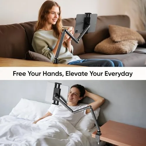 Close look at the Tablet Stand for Desk, Adjustable iPad Holder for Bed, 4.7"-15.6" build quality
