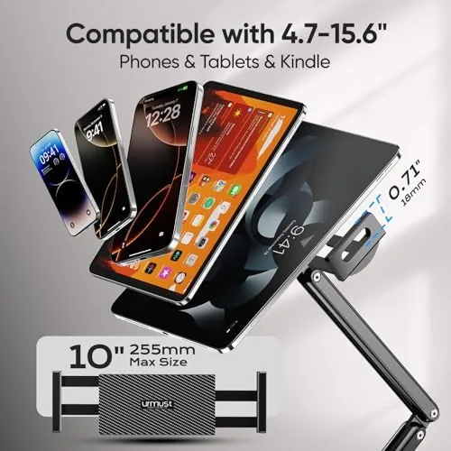 The Tablet Stand for Desk, Adjustable iPad Holder for Bed, 4.7"-15.6" compared in context