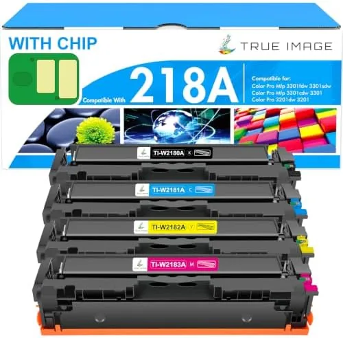 218A Toner Cartridges 4 Pack for HP 218 218X W2180A 3301fdw 3301sdw 3301 | Review: Tested and Rated