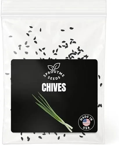 Garlic Chives Seeds for Planting - 300+ Heirloom Non-GMO Asian Herb Seeds - Chinese Review: Tested and Rated