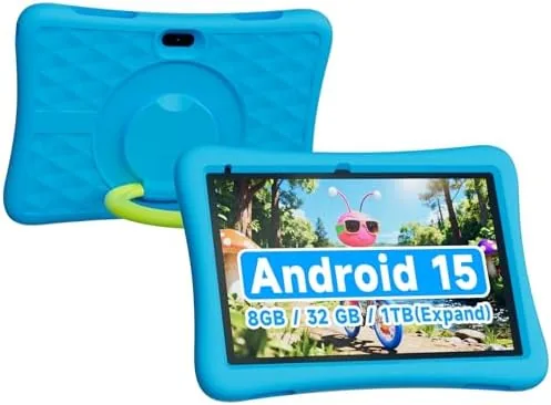 Overview of the ZZB 10 Inch Android 15 Tablet for Kids with Case
