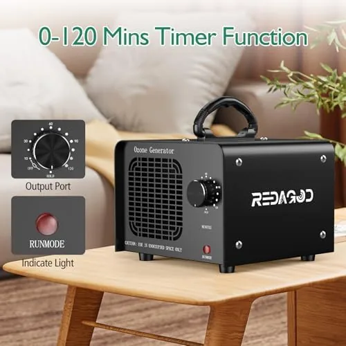 Testing the Ozone Generator, Ozone Machine, 4000 sq ft, 120-Min Timer, Black over two weeks