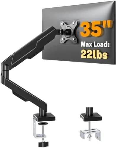 5Rcom Single Monitor Arm for 13-35 Inch Computer Screens | Fully Adjustable Heavy Duty Review: Tested and Rated